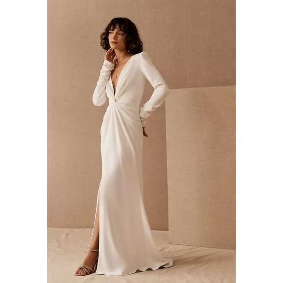 BHLDN Tadashi Shoji Dawson Wedding Gown Size 0, 4, 6 NEW - Picture 1 of 11